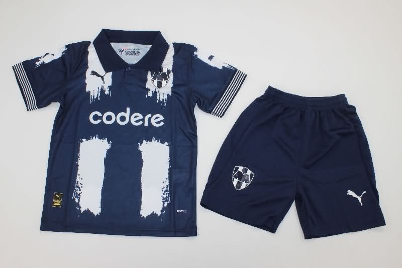 Kids Monterrey 25/26 Club World Cup Home Soccer Jersey And Shorts