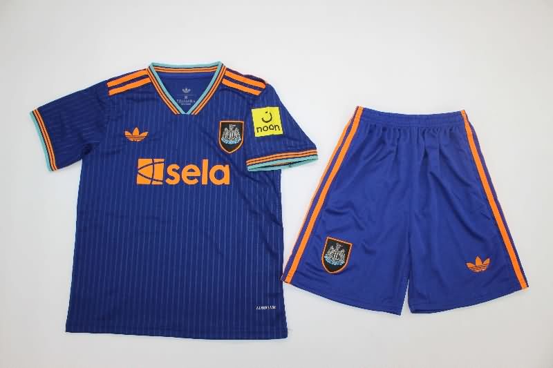 Kids Newcastle United 25/26 Third Soccer Jersey And Shorts