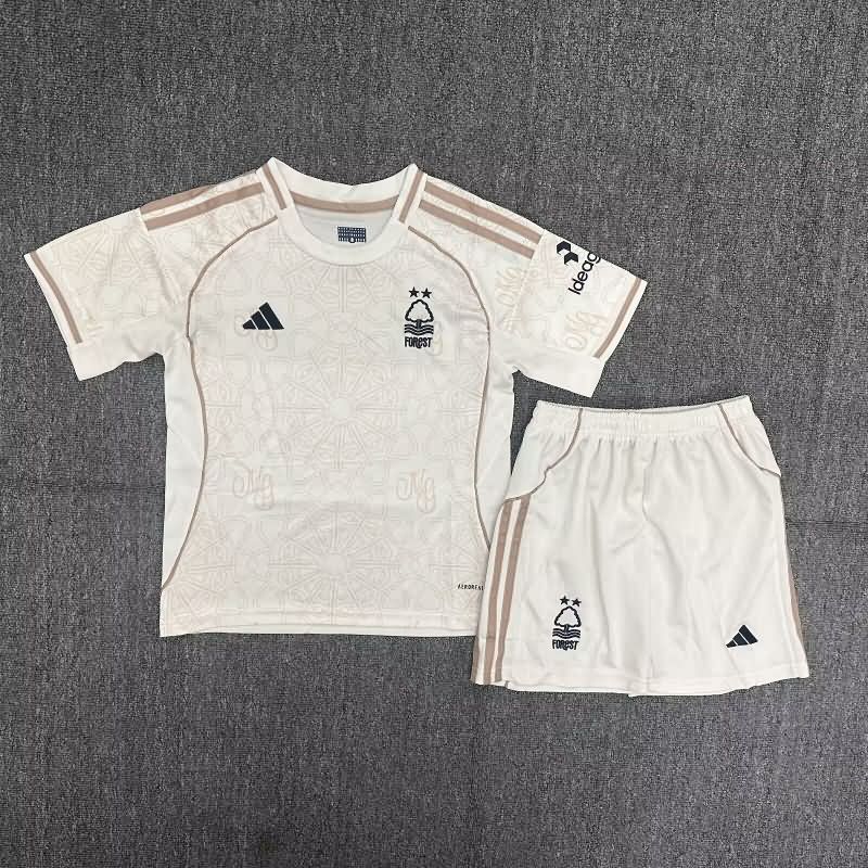 Kids Nottingham Forest 25/26 Away Soccer Jersey And Shorts