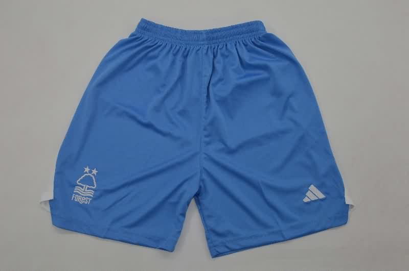 Kids Nottingham Forest 25/26 Goalkeeper Blue Soccer Jersey And Shorts