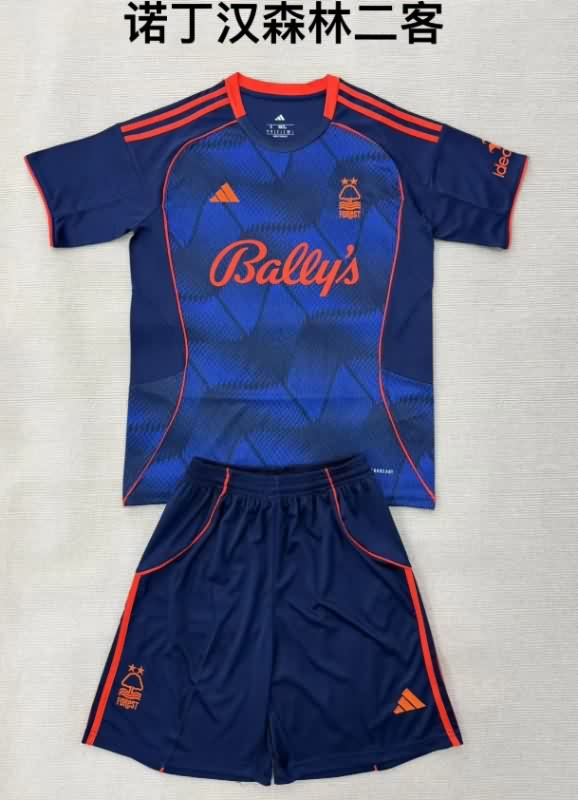 Kids Nottingham Forest 25/26 Third Soccer Jersey And Shorts