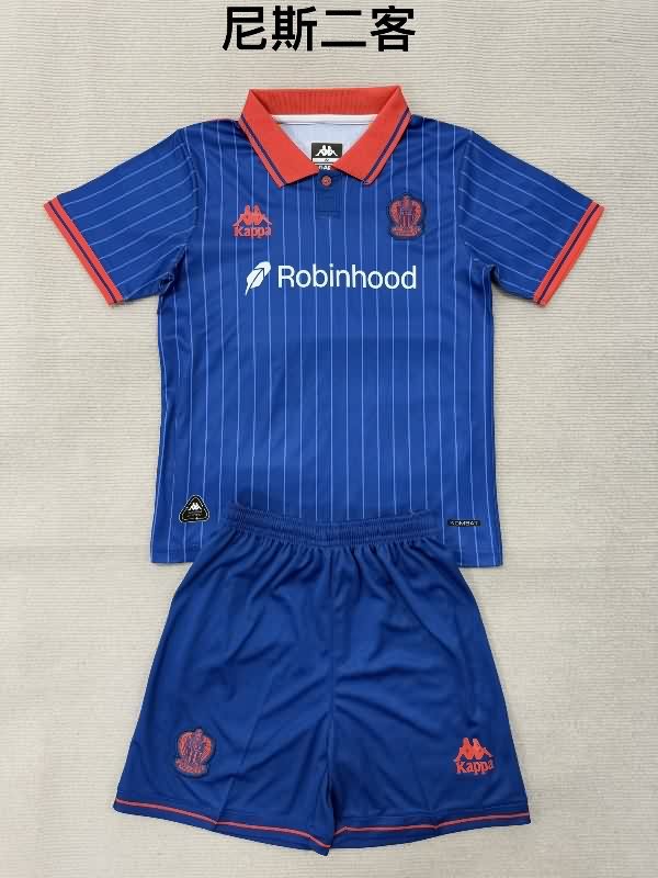 Kids OGC Nice 25/26 Third Soccer Jersey And Shorts Kids OGC Nice 25/26 Third Soccer Jersey And Shorts