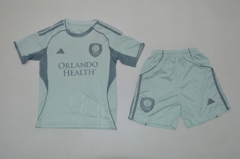 Kids Orlando City 2025 Training Soccer Jersey And Shorts