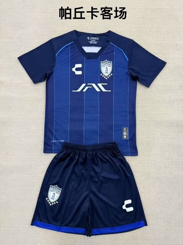 Kids Pachuca 25/26 Away Soccer Jersey And Shorts