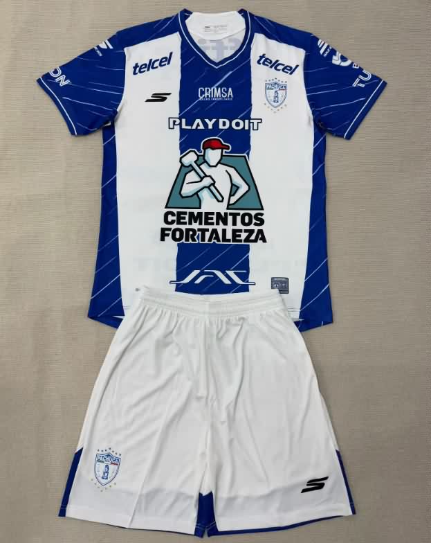 Kids Pachuca 25/26 Home Soccer Jersey And Shorts