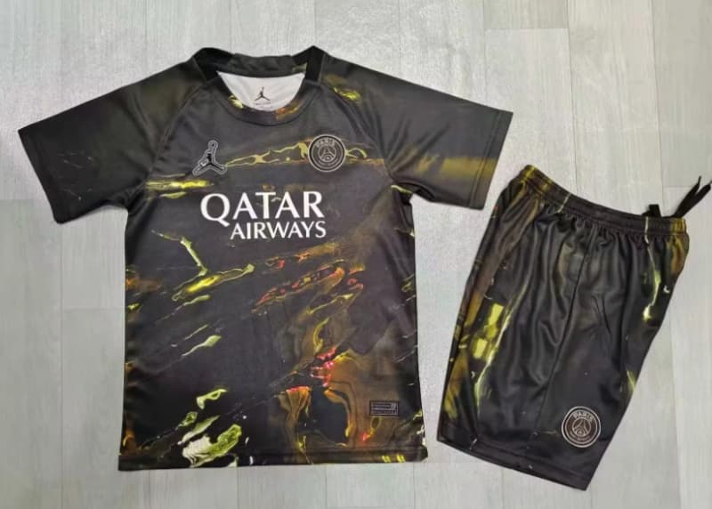 Kids Paris St German 25/26 Fifth Soccer Jersey And Shorts Kids Paris St German 25/26 Fifth Soccer Jersey And Shorts
