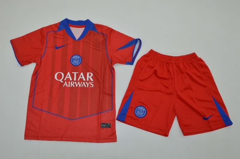 Kids Paris St German 25/26 Third Soccer Jersey And Shorts