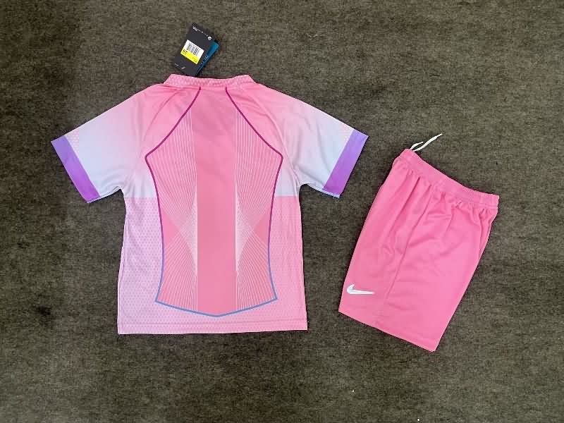 Kids Paris St German 25/26 Training Soccer Jersey And Shorts 02