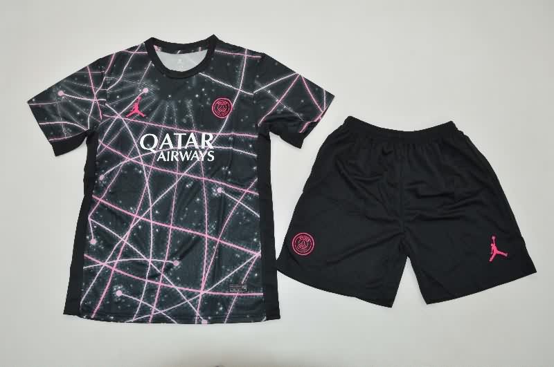 Kids Paris St German 25/26 Training Soccer Jersey And Shorts 03