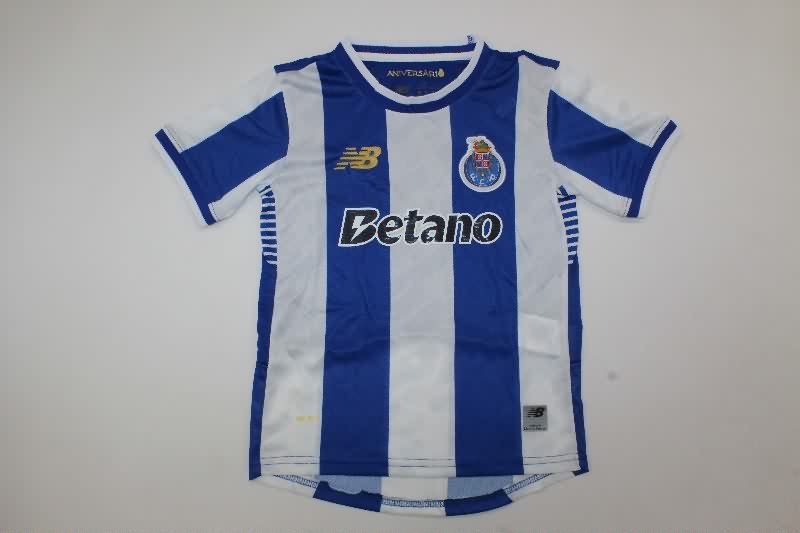 Kids Porto 25/26 Home Soccer Jersey And Shorts