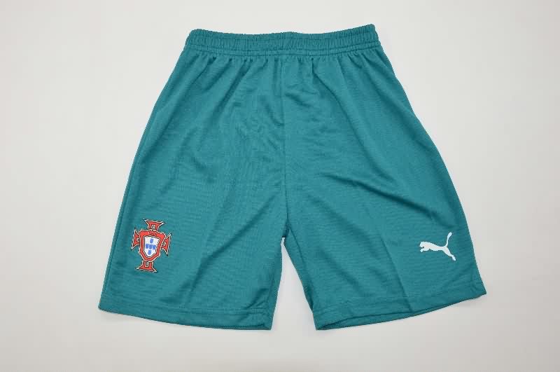 Kids Portugal 25/26 Home Soccer Jersey And Shorts
