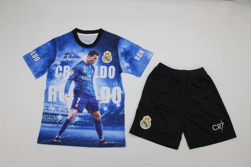Kids Portugal 2025 RONALDO Special Soccer Jersey And Shorts 03