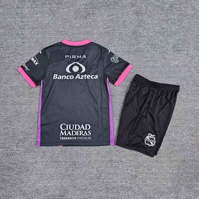 Kids Puebla 25/26 Away Soccer Jersey And Shorts