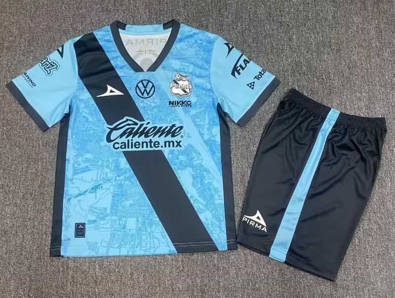 Kids Puebla 25/26 Third Soccer Jersey And Shorts