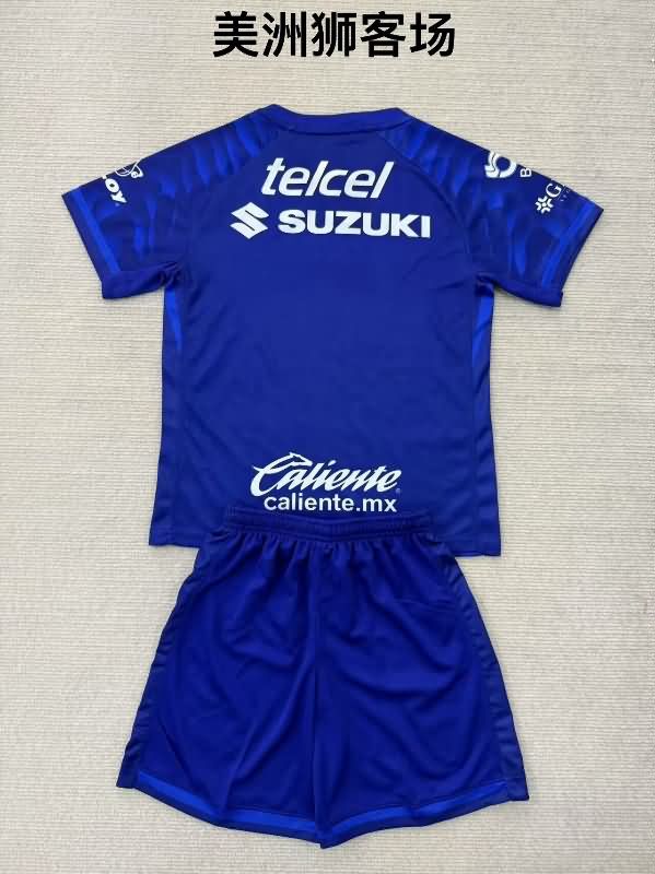 Kids Pumas UNAM 25/26 Away Soccer Jersey And Shorts