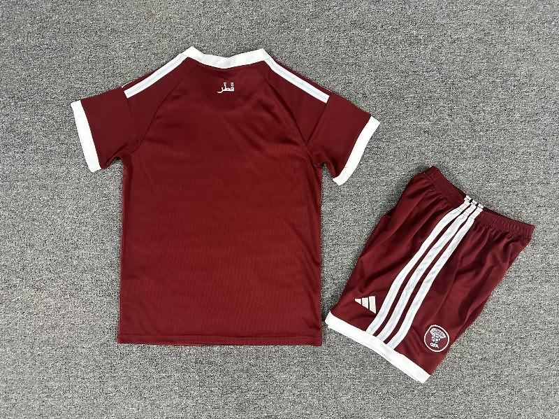 Kids Qatar 2026 World Cup Home Soccer Jersey And Shorts