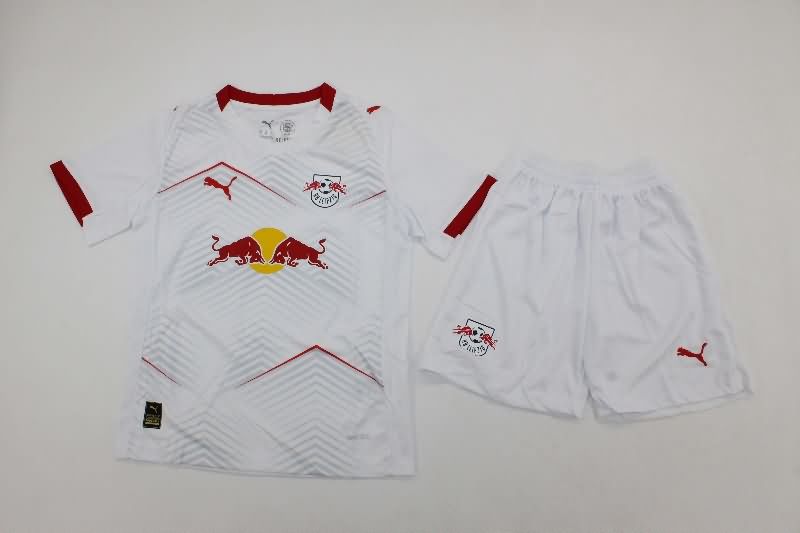 Kids RB Leipzig 25/26 Home Soccer Jersey And Shorts Kids RB Leipzig 25/26 Home Soccer Jersey And Shorts