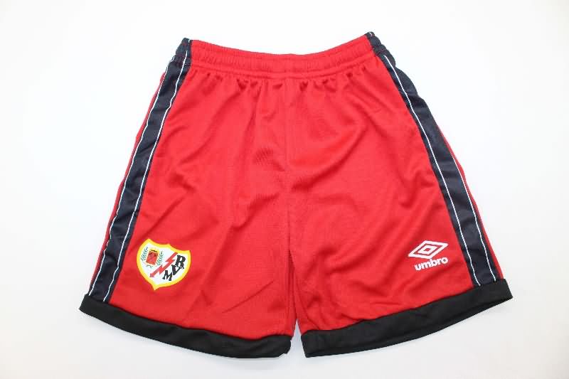 Kids Rayo Vallecano 25/26 Away Soccer Jersey And Shorts