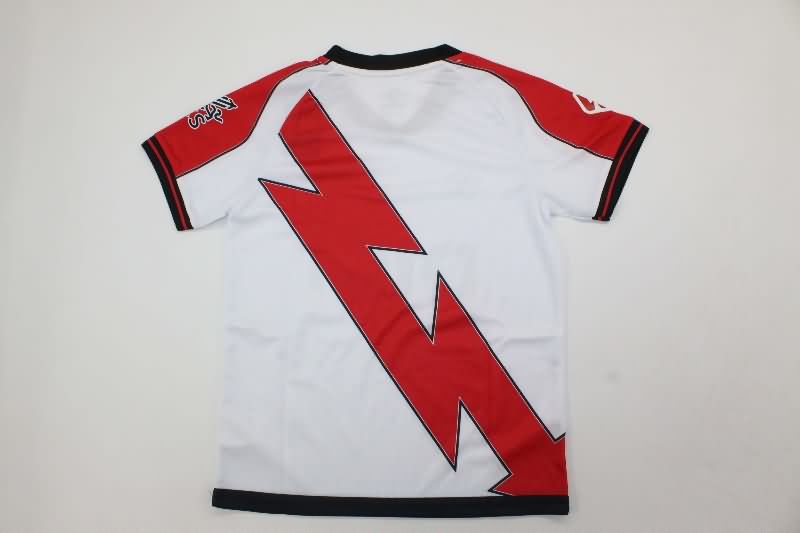 Kids Rayo Vallecano 25/26 Home Soccer Jersey And Shorts