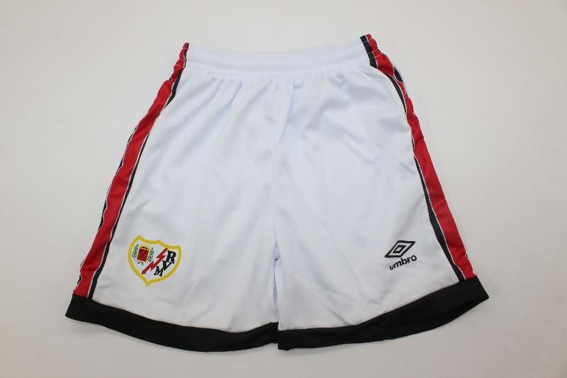Kids Rayo Vallecano 25/26 Home Soccer Jersey And Shorts
