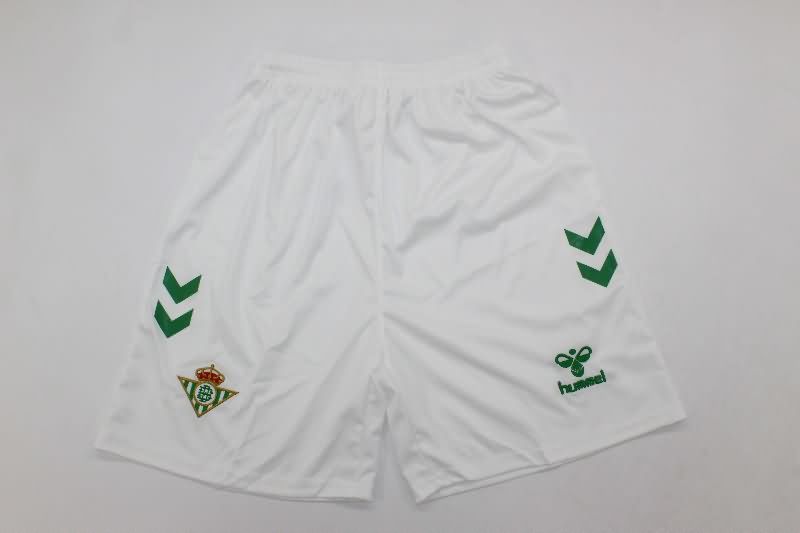 Kids Real Betis 25/26 Goalkeeper White Soccer Jersey And Shorts