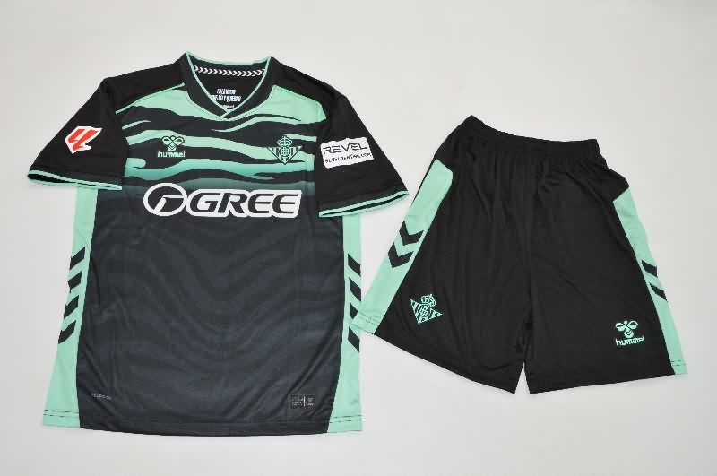Kids Real Betis 25/26 Third Soccer Jersey And Shorts