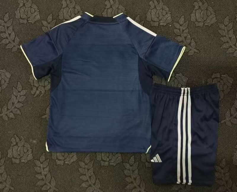 Kids Real Madrid 25/26 Away Soccer Jersey And Shorts Leaked