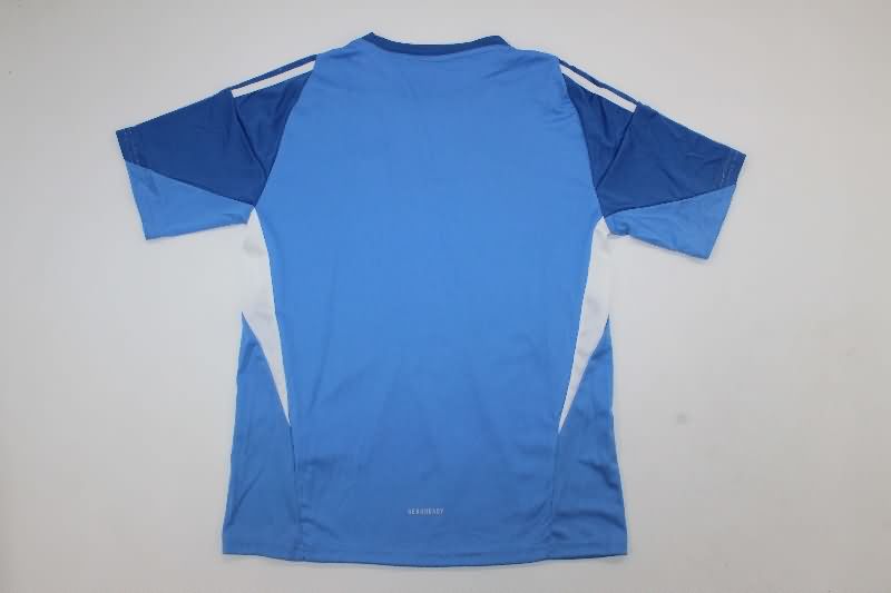 Kids Real Madrid 25/26 Goalkeeper Blue Soccer Jersey And Shorts Leaked