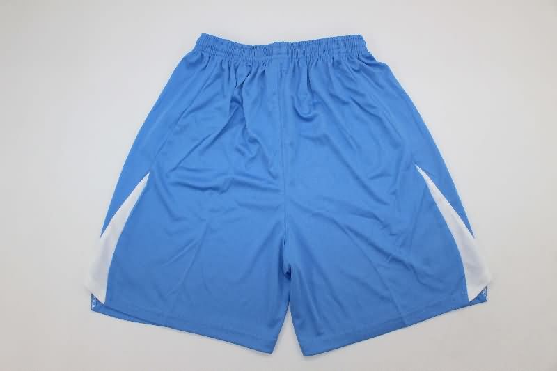 Kids Real Madrid 25/26 Goalkeeper Blue Soccer Jersey And Shorts Leaked