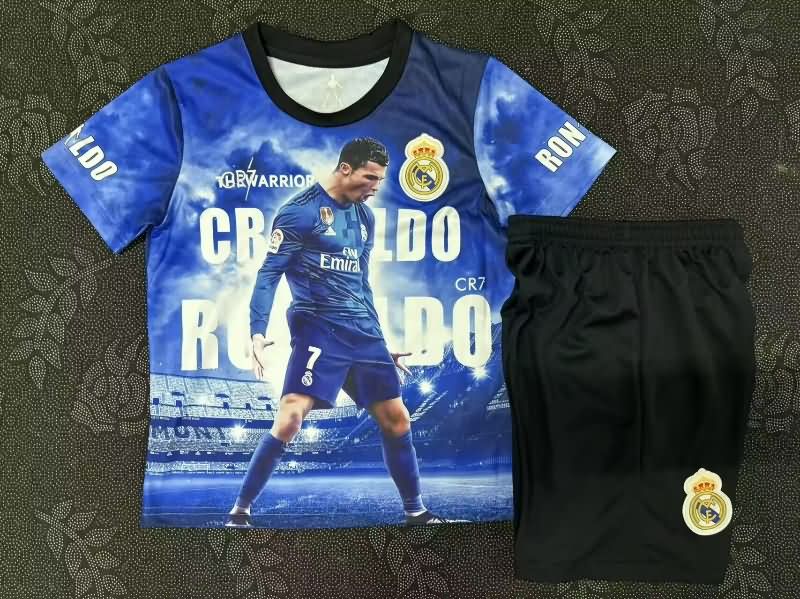 Kids Real Madrid 2025 RONALDO Special Soccer Jersey And Shorts