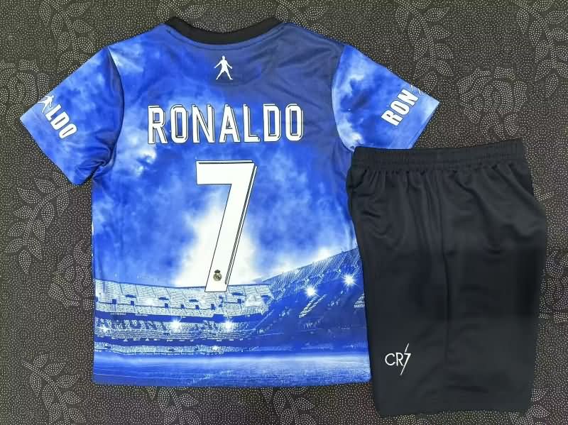 Kids Real Madrid 2025 RONALDO Special Soccer Jersey And Shorts