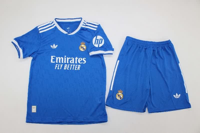 Kids Real Madrid 25/26 Third Soccer Jersey And Shorts (Player)