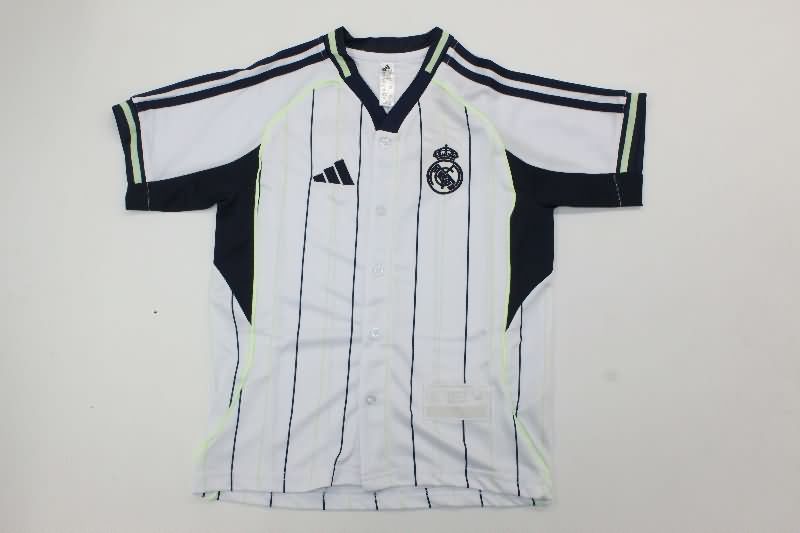 Kids Real Madrid 25/26 Travel Soccer Jersey And Shorts