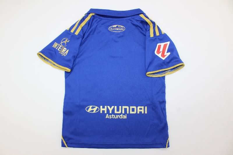 Kids Real Oviedo 25/26 Home Soccer Jersey And Shorts
