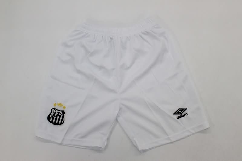 Kids Santos 2025 Home Soccer Jersey And Shorts
