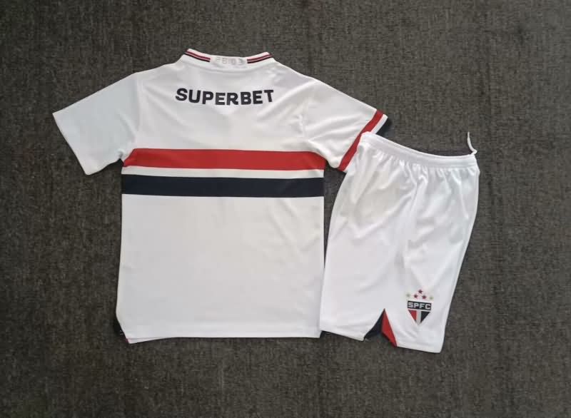 Kids Sao Paulo Soccer Jersey Home Replica 2025