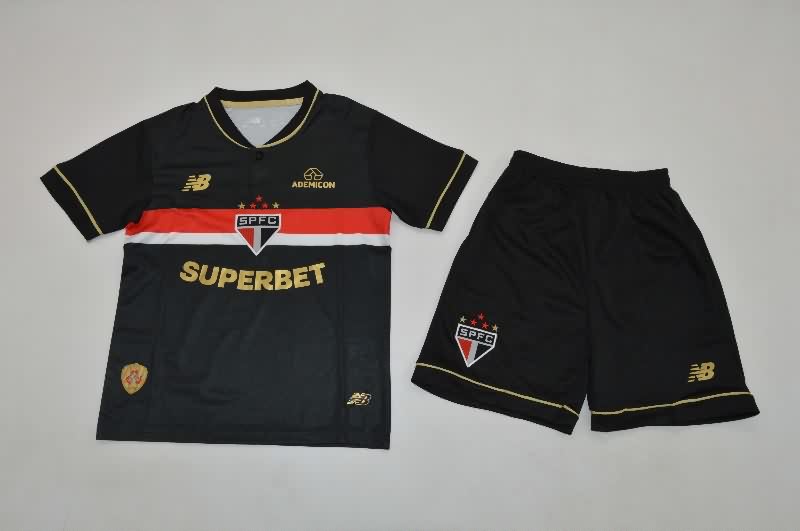 Kids Sao Paulo 2025 Third Soccer Jersey And Shorts
