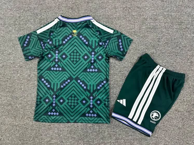 Kids Saudi Arabia 2026 World Cup Home Soccer Jersey And Shorts