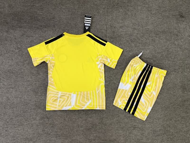 Kids Scotland 2026 Goalkeeper Yellow Soccer Jersey And Shorts