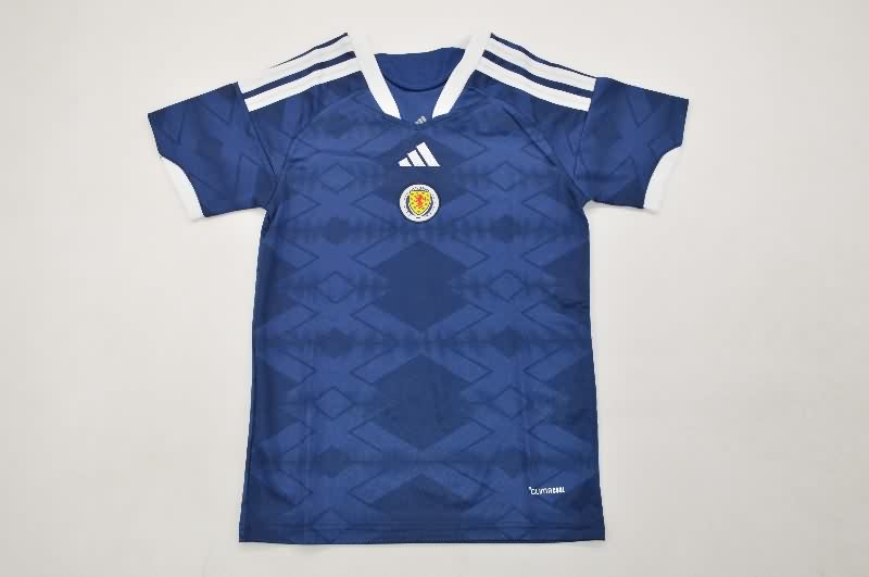 Kids Scotland 2026 Home Soccer Jersey And Shorts