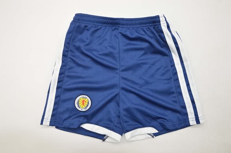 Kids Scotland 2026 Home Soccer Jersey And Shorts