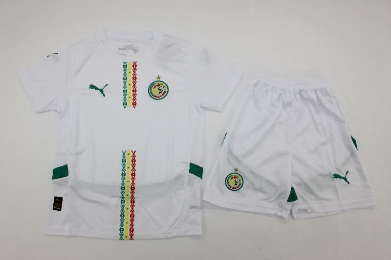 Kids Senegal 2025 Home Soccer Jersey And Shorts