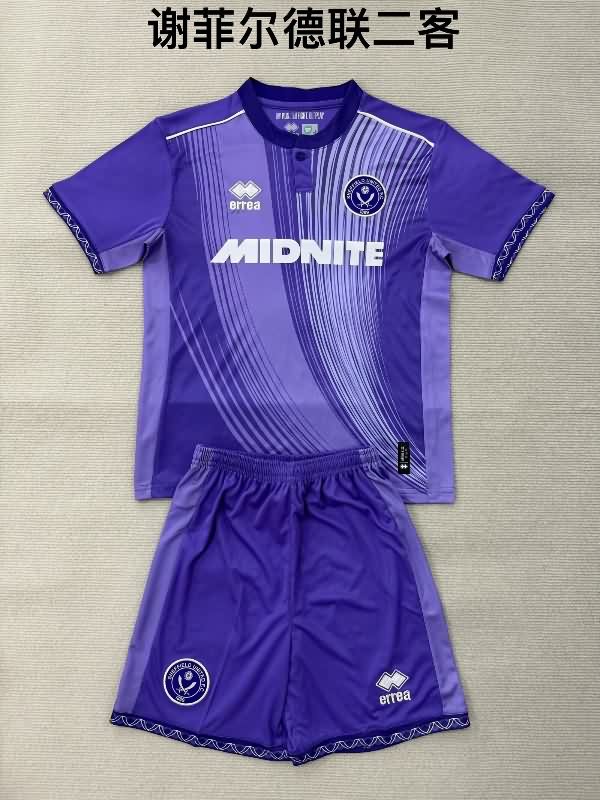 Kids Sheffield United 25/26 Third Soccer Jersey And Shorts