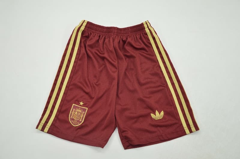 Kids Spain 2026 World Cup Away Soccer Jersey And Shorts