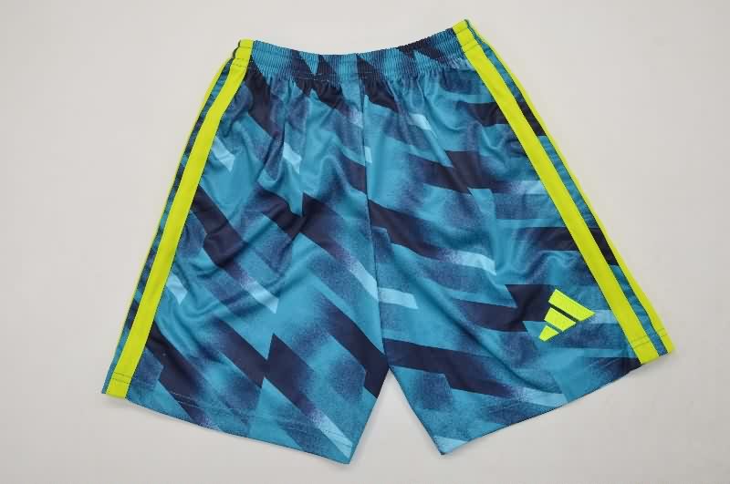 Kids Spain 2026 Goalkeeper Blue Soccer Jersey And Shorts