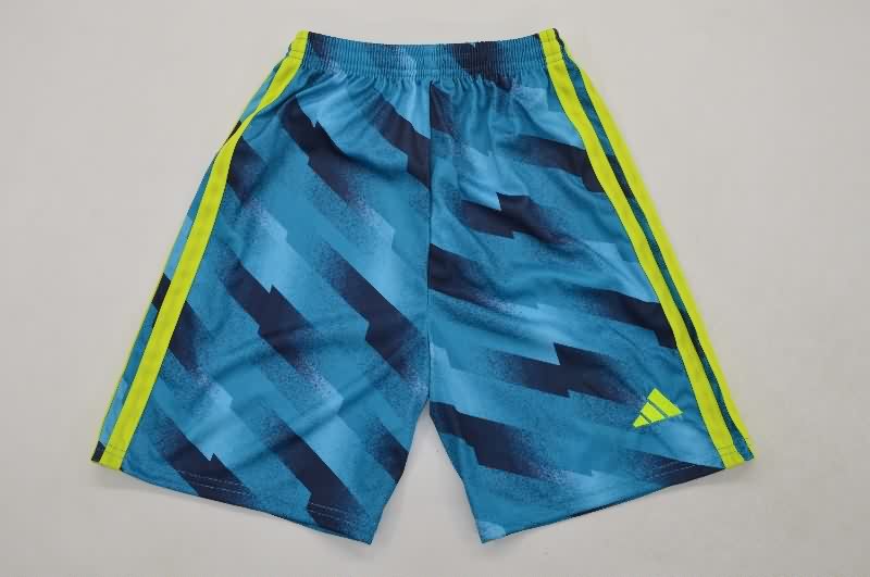 Kids Spain 2026 Goalkeeper Blue Long Sleeve Soccer Jersey And Shorts