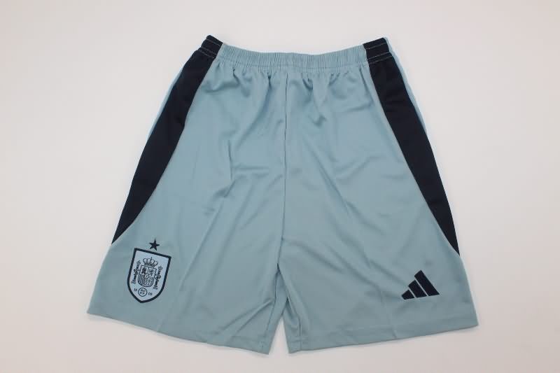 Kids Spain 2025 Female EURO Away Soccer Jersey And Shorts