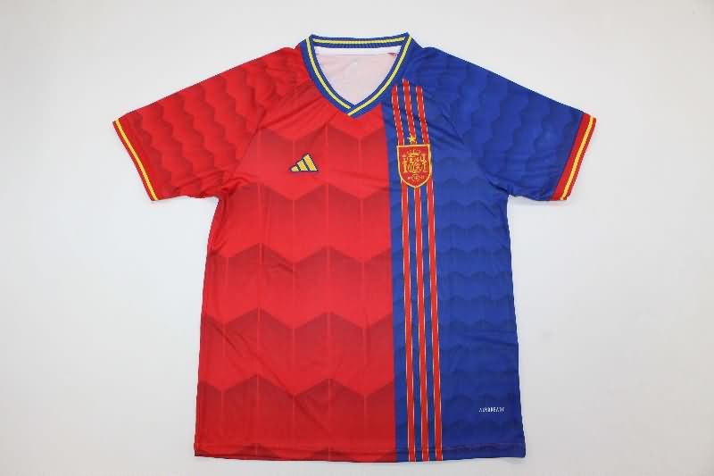 Kids Spain 2025 Training Soccer Jersey And Shorts