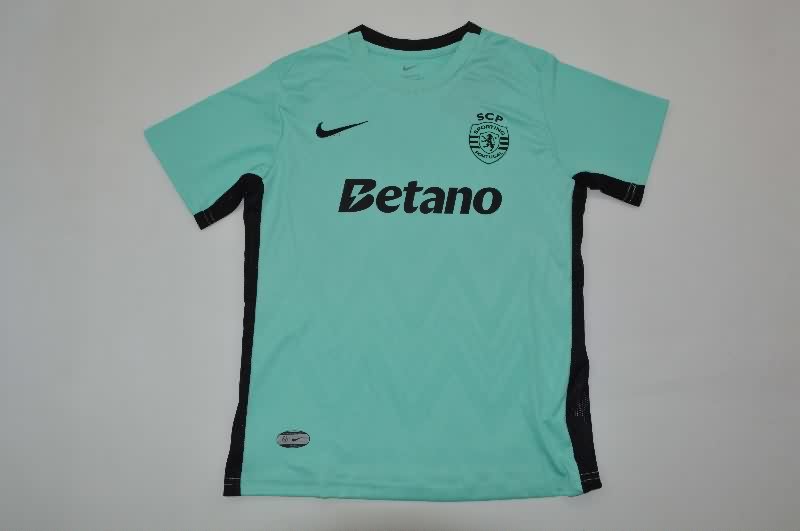 Kids Sporting Lisbon 25/26 Third Soccer Jersey And Shorts