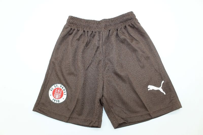 Kids St Pauli 25/26 Home Soccer Jersey And Shorts
